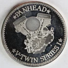 Harley Davidson Panhead V-Twin 1 oz Silver Round