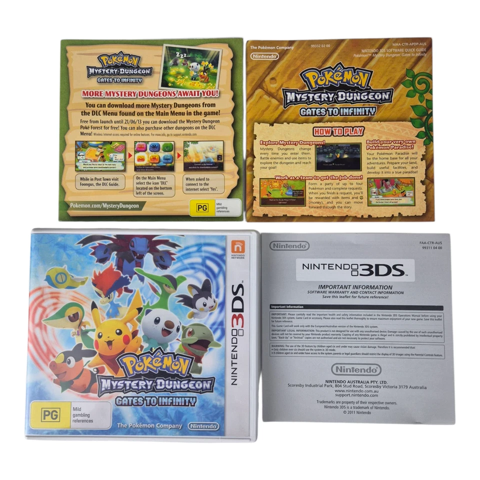 Pokémon Mystery Dungeon Gates to Infinity Nintendo 3DS Game AUS PAL Pokemon - Image 2 of 4