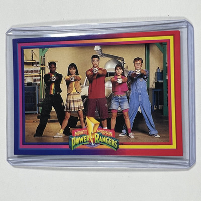 1994 Mighty Morphin Power Rangers Top Loader #16 Time To Morph