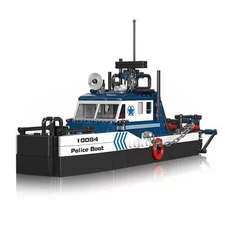 Mould King 10084 Police Boat Building Blocks 413+ Pcs Toy Set - New - OVP