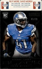 2013 Panini Black #185 Theo Riddick Gold #/49 Rookie Detroit Lions