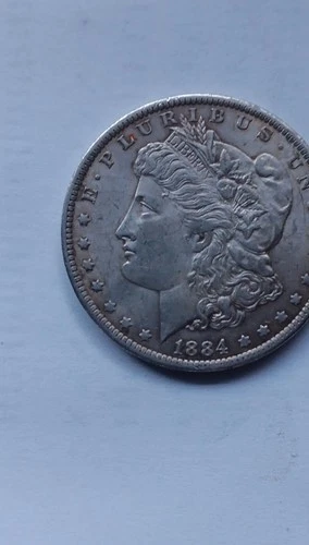 Morgan Silver Dollar 1884 Circulated Business Strike 0.9 Fine $1 Coin