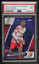 2021-22 Chrome Bundesliga Purple Wave Refractor /299 Ilaix Moriba PSA 9 MINT 1b8