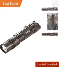High Performance 500-Lumen Tactical Flashlight - Multi-Fuel, Waterproof, Black