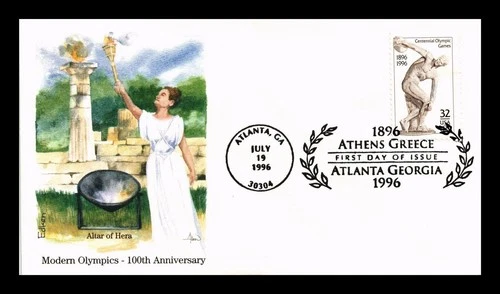 DR JIM STAMPS US COVER CENTENNIAL OLYMPIC GAMES ATLANTA FDC EDKEN CACHET