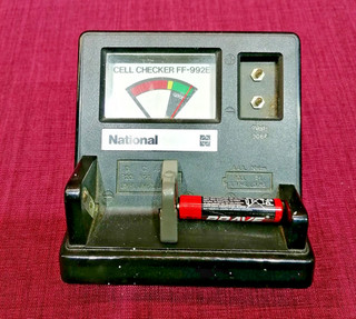 Batterie Checker Prüfgerät 70er 80er Jahre funktioniert Dachbodenfund