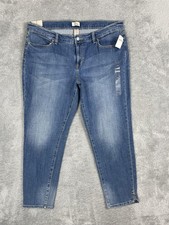 Gap Jeans Womens 16/33 Blue Weekend Denim Crop Medium Wash Stretch Cropped Ankle