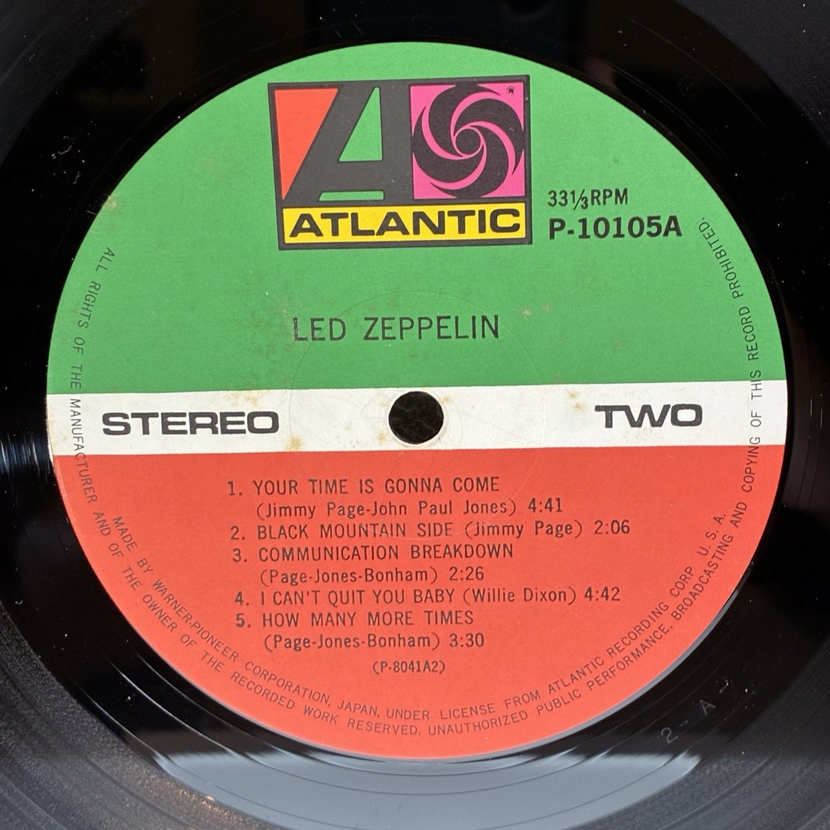 LED ZEPPELIN - l/LP 1976 Japan Atlantic P-10105A Vinyl VG/EX | eBay