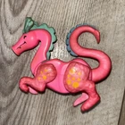 Vintage 1974 Fisher Price Pink Dragon #993 Little People Castle *HAS BOTH EARS