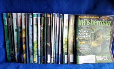Lot of 25 In-Fisherman Magazines 2022 2023 2024 2025 Freshwater Fishing Bass Wal
