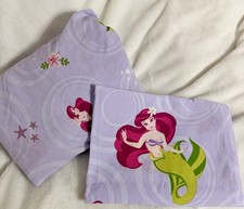 Disney, Vintage The Little Mermaid Ariel Fitted Twin Sheet  Standard Pillowcase