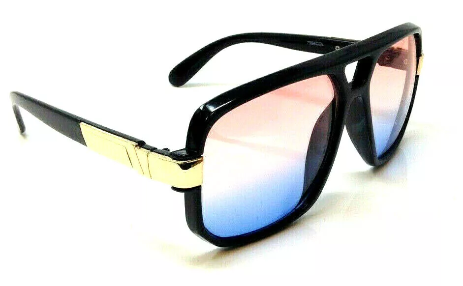 GAZELLE SWAG SQUARE HIP HOP AVIATOR SUNGLASSES OVERSIZED RETRO DESIGNER FASHION