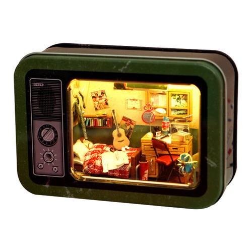 DIY 3D Box Theater Assemble Hecho a mano a prueba de polvo casa de mu?ecas hecho - Imagen 16 de 18