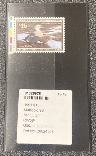 RW58 1991 $15 PSE Certified Superb 98 Mint OGnh Multicolored - Picture 4 of 4