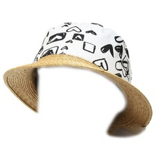 6226G cappello bimba bianco nero SIMONETTA mini accessori hat kids