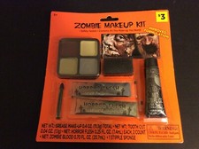 Zombie Makeup Kit Cosmetic Grease Makeup and Blood for Halloween Costume