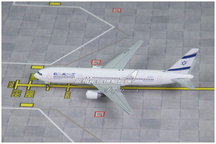 エルアル航空　B767-300 1/400 1:400 JC WINGS ISRAEL AIRLINES BOEING 767-300ER Passenger Airplane