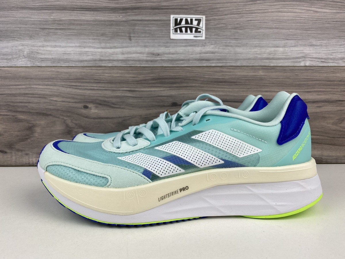Women's Adidas Adizero Boston 10 Mint White | size 8.5 | FZ2496