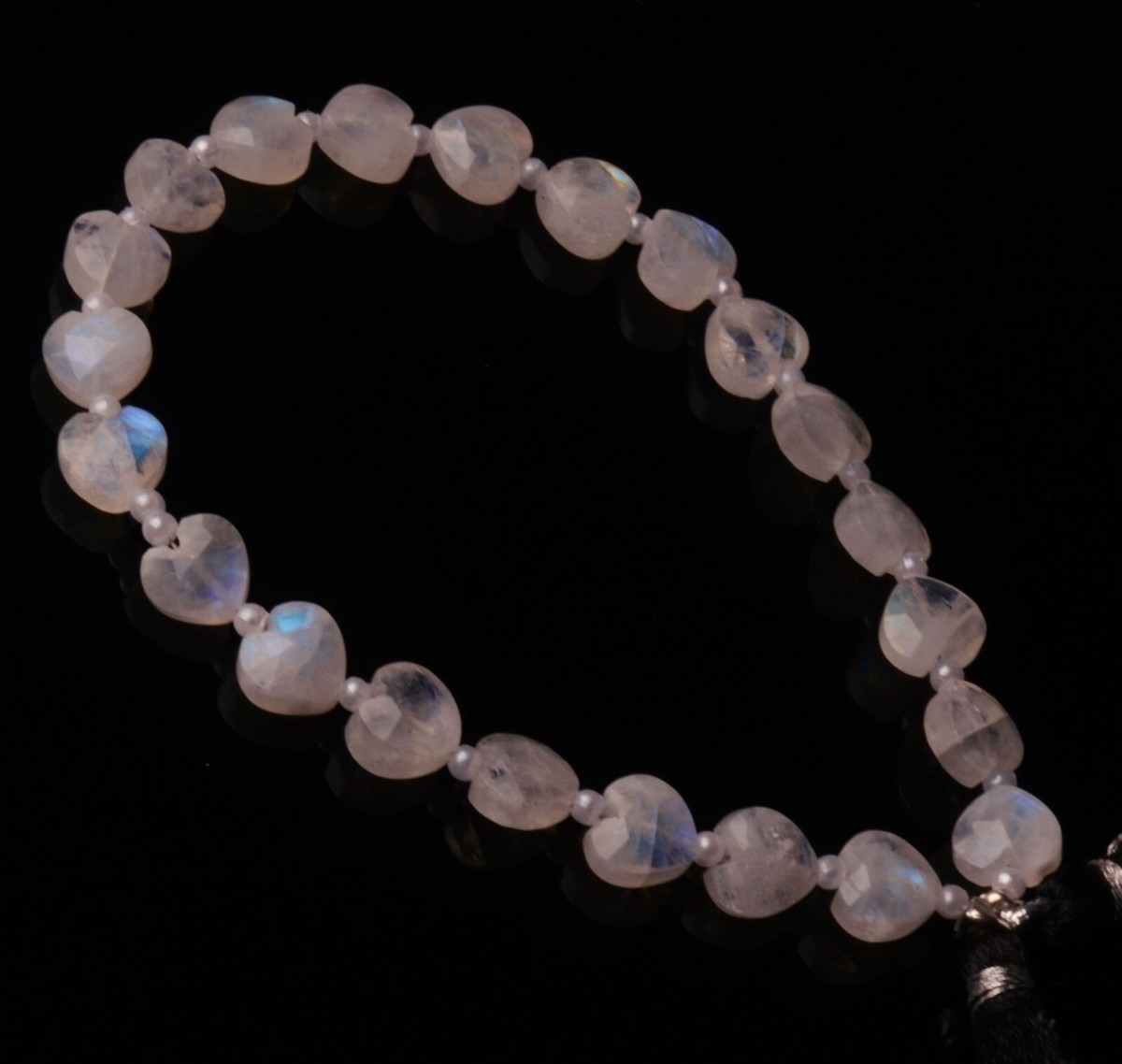 Rainbow Moonstone mm Size Faceted Heart Shape Beads 8