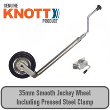 Genuine Knott 34 35mm Trailer Jockey Wheel W/Clamp For Ifor Williams P5E P6E P7E