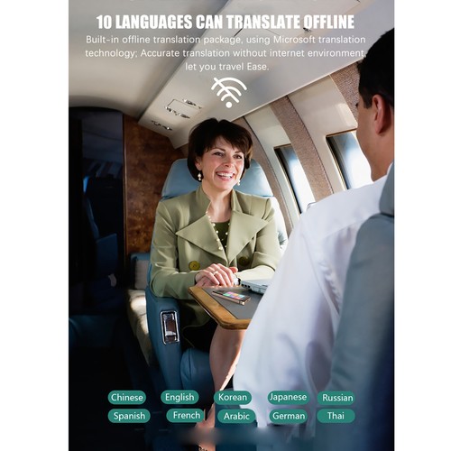 BISOFICE Language Translator Device Portable Voice Interpreter in Real-time D8K7 - Afbeelding 3 van 12