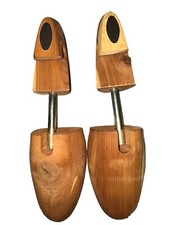 Bally Cedar Wood Spring Loaded Rochester Shoe Tree Sz M 11-12  