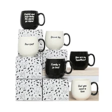 Splosh Wedding Peekaboo Mug Sets Gifts Ceramic Novelty Couple Coffee Cups Cup