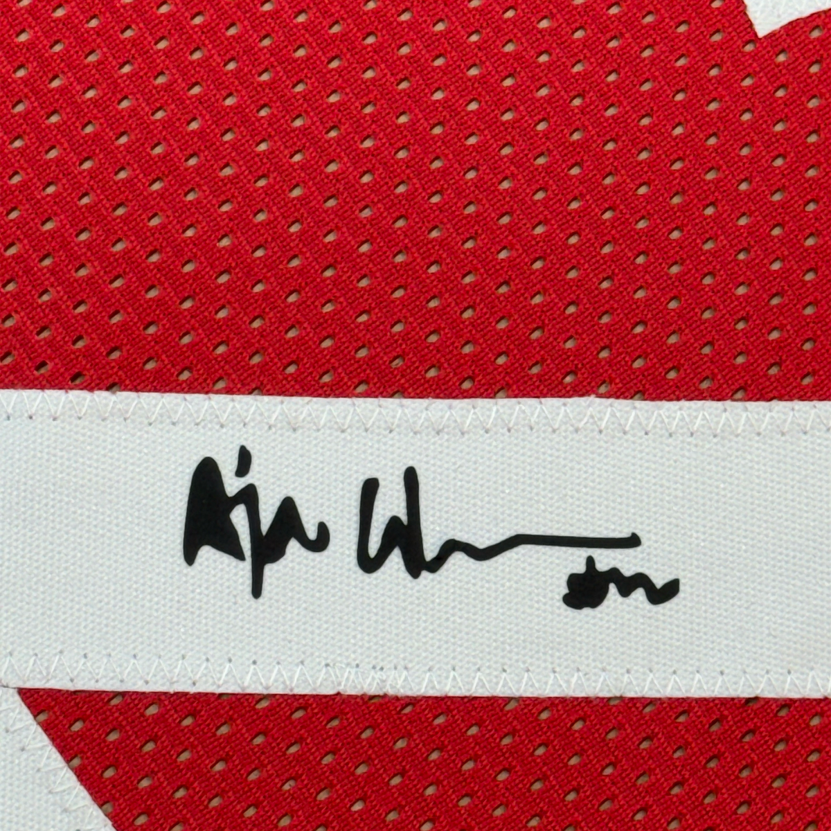 Framed Facsimile Autographed A'ja Wilson 33x42 Red Reprint Laser