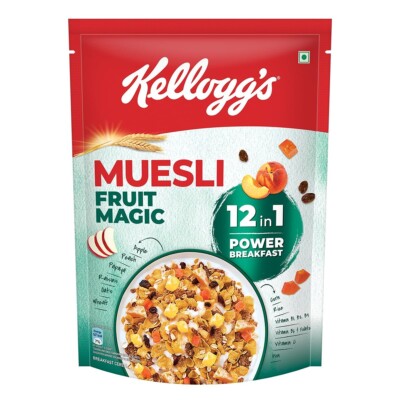Kellogg's Muesli Fruit Magic 500G | 12-In-1 Power Breakfast Multigrain Breakfast