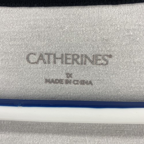 Catherines 1X Top Negro Crochet Encaje Malla Superposición Cuello en V Manga Corta Plus - Imagen 2 de 10