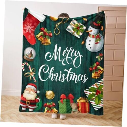 Christmas Throw Blanket Christmas Snowman Santa Claus 40"x50" Christmas-2303