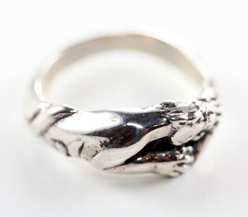 Anillo pequeño de plata esterlina Jaguar - Imagen 2 de 4