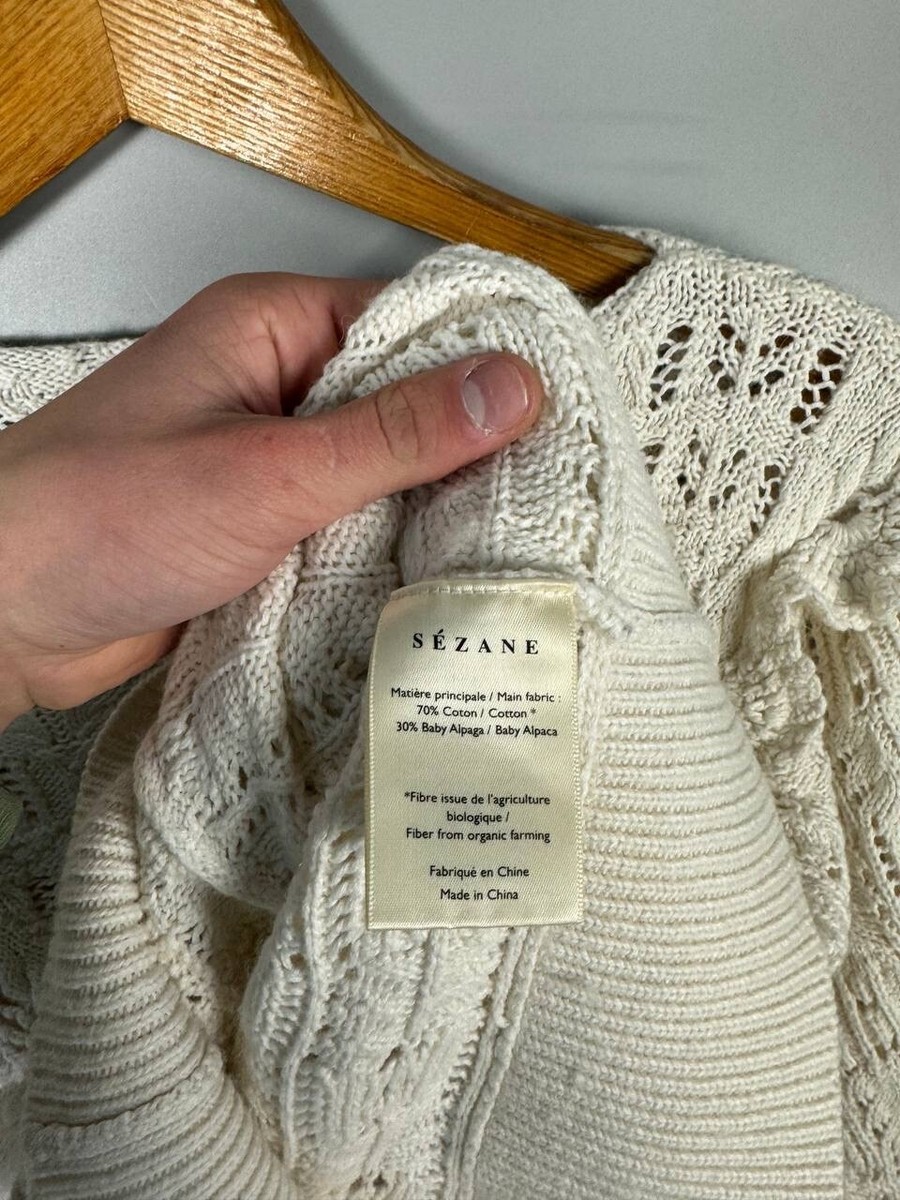 La Maille Sezane Pullover Sweater Top Women's Size M Wool
