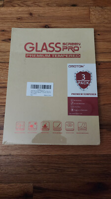Omoton Glass Screen Pro Premium Tempered for ipad, 10.2, Air 3, Pro 10.5 3-Pack.