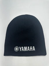 Yamaha Logo Black Knit Beanie Hat Cap Winter One Size
