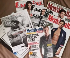 Mixed Lot of 8 Magazines (2009 - 2014) Esquire, Men's Health & NY Magazine