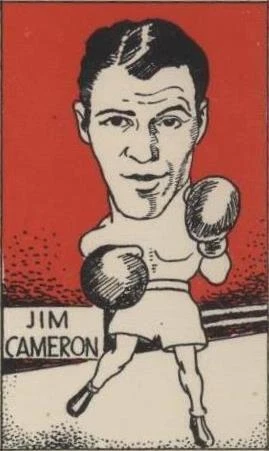 1947 D. Cummings & Son Famous Fighters Swop Cards - Jim Cameron #40