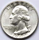 1963 D Washington Quarter AU