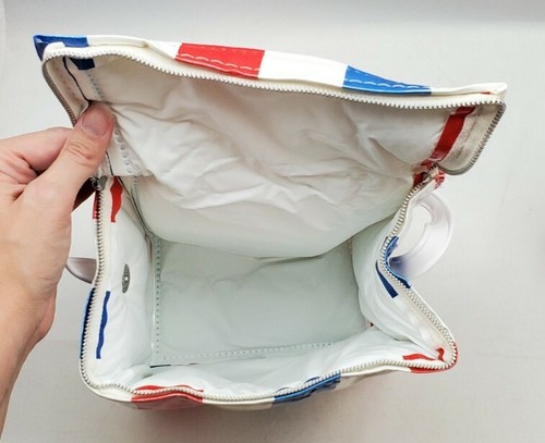 Vintage NEW Thermo-Serv Thermos with Padded Cooler Bag Red White & Blue Striped - Picture 9 of 12