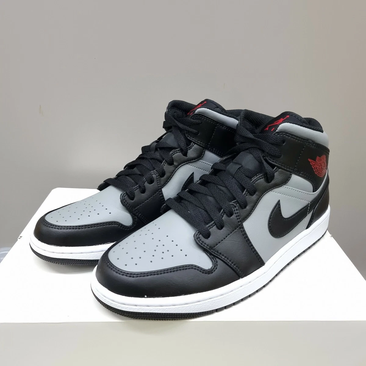 NIKE AIR JORDAN 1 MID u0026#034;SHADOW REDu0026#034; (554724 096) VARIOUS SIZES |  eBay