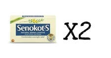 Senokot-S Natural Source Senna Laxative Vegetable 120 Tablets CANADA NEW x2
