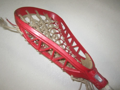 Vintage STX RED EXCALIBUR ATTACK MENS LACROSSE HEAD WOMENS SHAFT STICK 1980's
