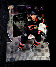 Jake Sanderson 2022-23 UD SPX Rookie NHL Shield Die-Cut Hologram #/25 Card #147