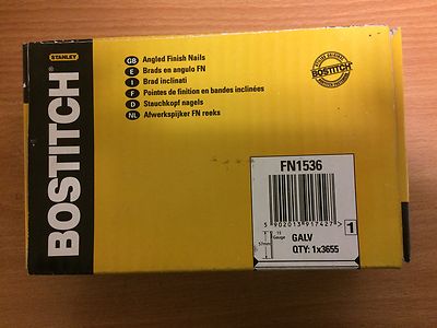 Bostitch FN1536 57 mm abgewinkelte Oberfläche Nägel 15G verzinkt x3655