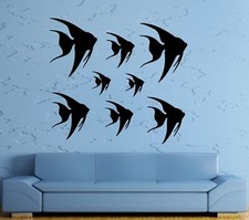 Wall Stickers Vinyl Decal Fish For Bathroom Ocean Marine Sea Decor Room ig1581 