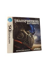 Transformers Autobots Nintendo DS Instruction Booklet Manual Only