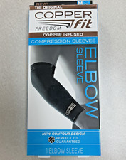 Copper Fit Freedom Copper Infused Elbow Compression Sleeve - Medium 8.5  -10  