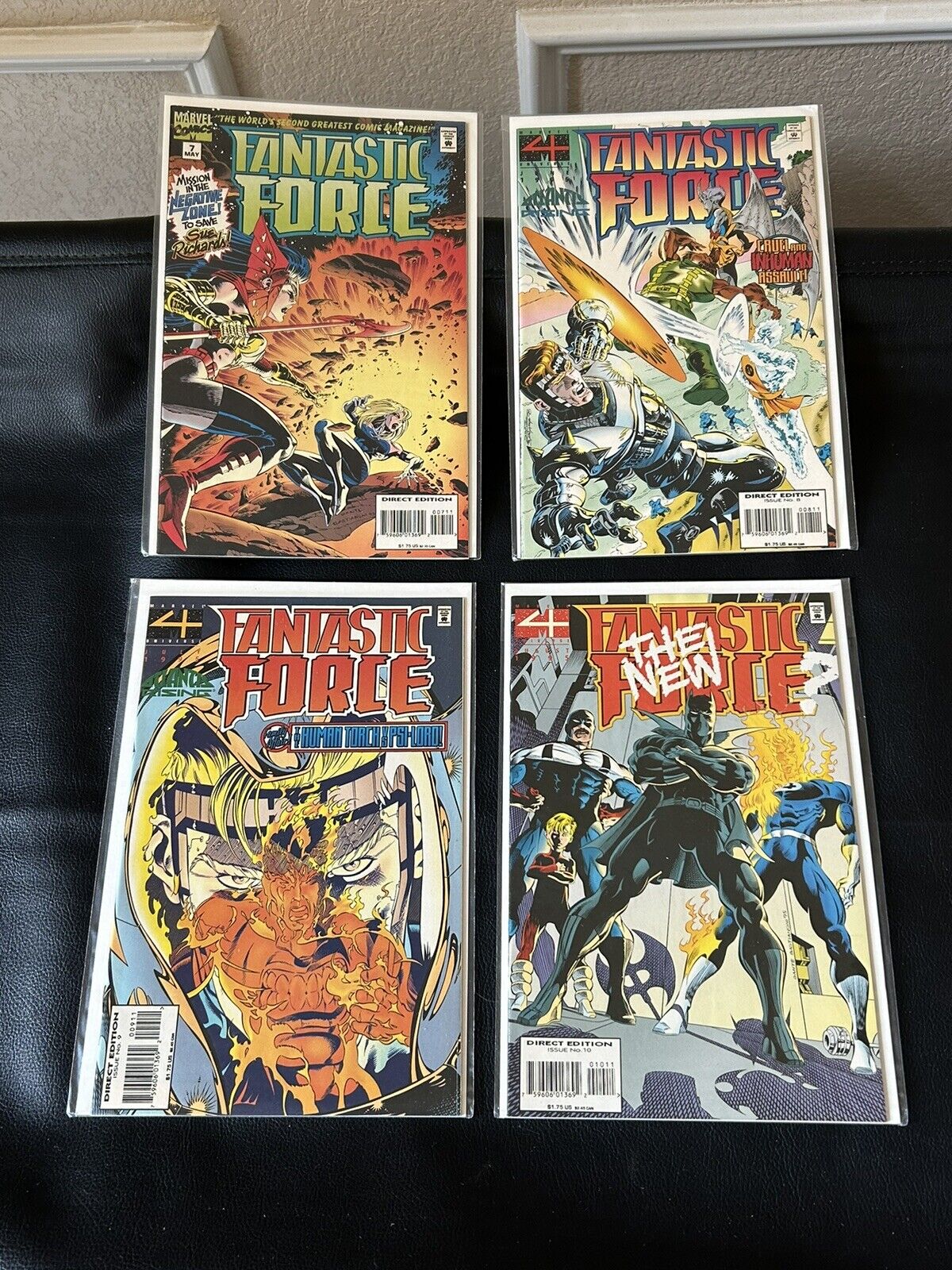 Fantastic Force Lot of 4 #7,8,9,10 Marvel (1994) Comic Books