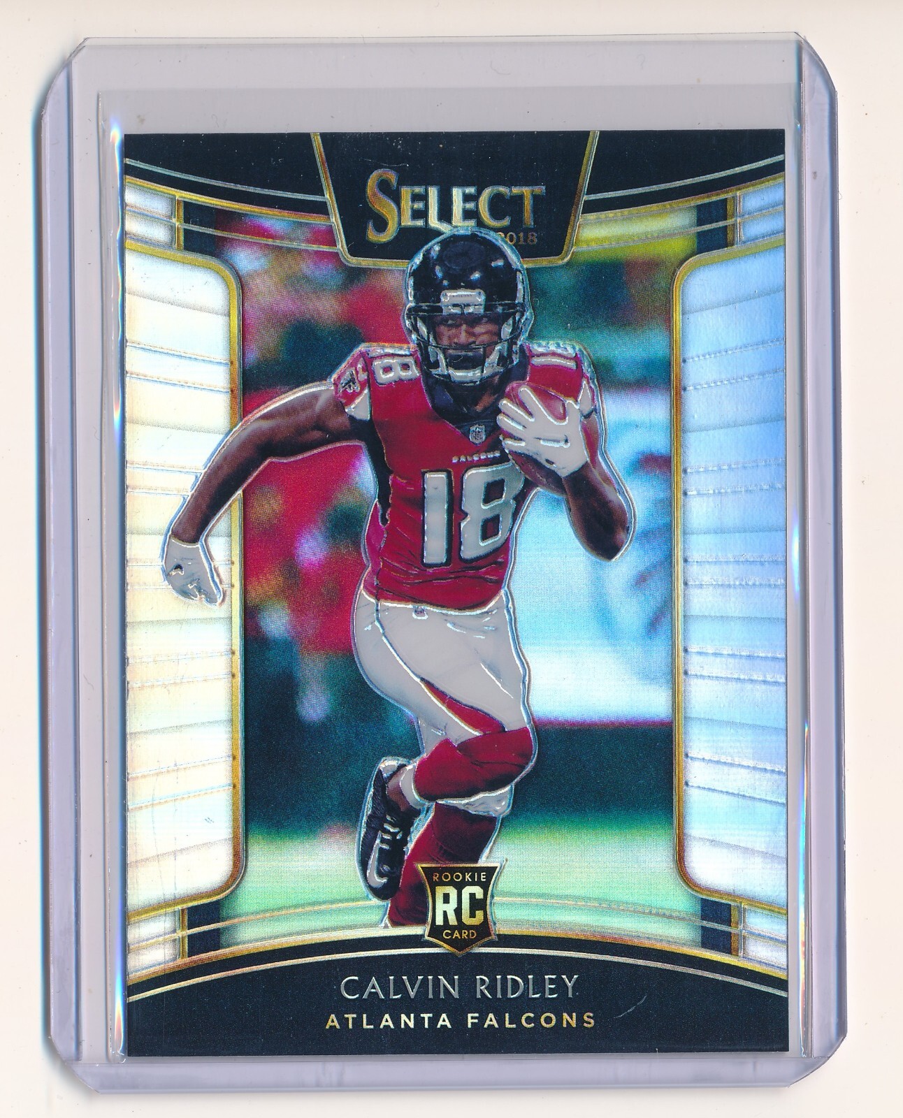 CALVIN RIDLEY 2018 PANINI SELECT PRIZM SILVER #57 RC ROOKIE *TENNESSEE TITANS*