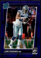 2021 Panini Donruss Optic Simi Fehoko Purple Shock Card #242
